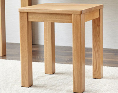 Rustic Solid Oak Dressing Table Stool