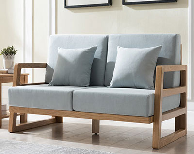 Solid Oak Sofa and Bed Set